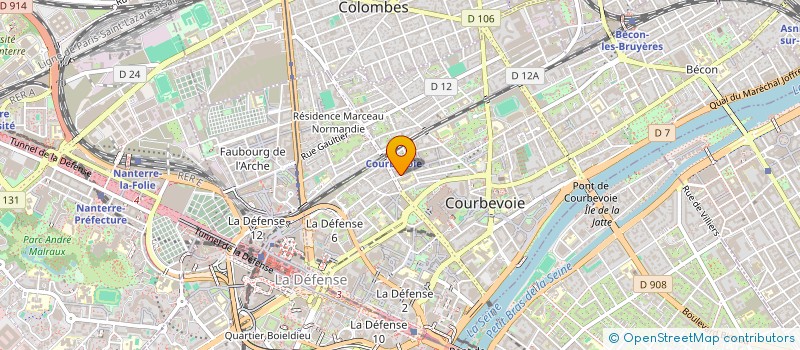 localisation de l'entreprise SYND COPR 3 5 7 PLACE NAPOLEON à COURBEVOIE