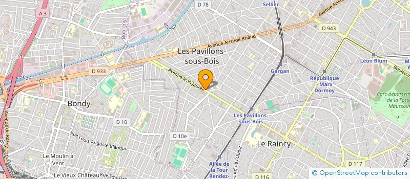 localisation de l'entreprise SYND.COPR. 3 5 RUE DE PARIS 93230 ROMAIN à LES PAVILLONS-SOUS-BOIS