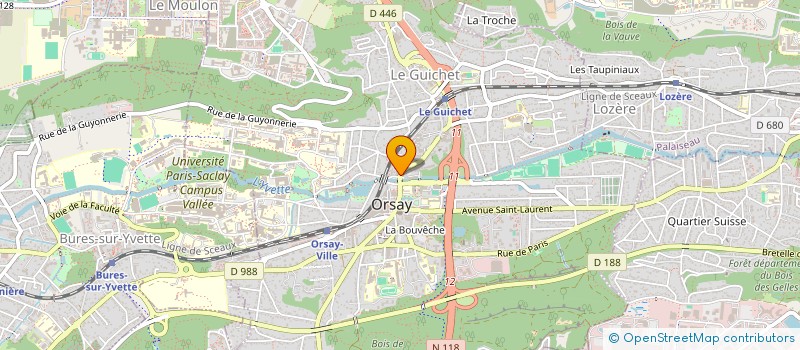 localisation de l'entreprise SYND.COPR. 3-5 RUE DU GENERAL LECLERC à ORSAY