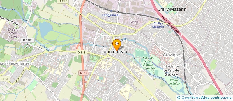 localisation de l'entreprise SYND.COPR. 3 AU 5 RUE LEONTINE SOHIER 9 à LONGJUMEAU