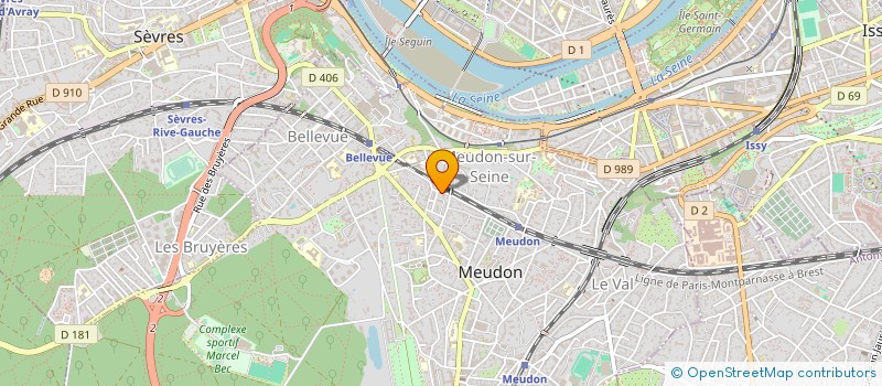 localisation de l'entreprise SYND.COPR. 3 AU 7 RUE CHARLES DESVERGN à MEUDON