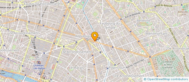 localisation de l'entreprise SYND.COPR.3 AV DE LA REPUBLIQUE 75011 PARIS  PARIS