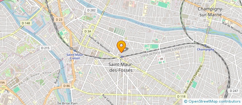 localisation de l'entreprise SYND.COPR. 3 AV DE LA TOURELLE à SAINT-MAUR-DES-FOSSES