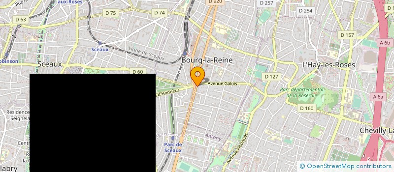 localisation de l'entreprise SYND.COPR. 3 AV JEAN PERRIN     FONTENAY à BOURG-LA-REINE