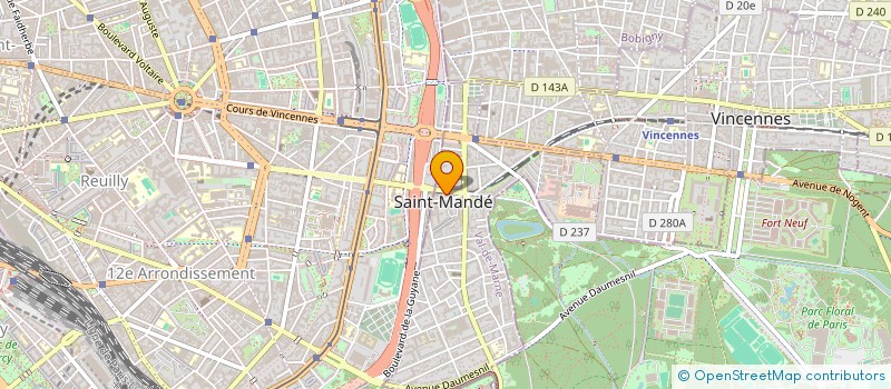 localisation de l'entreprise SYND.COPR. 3 AV VICTOR HUGO SAINT MANDE à SAINT-MANDE