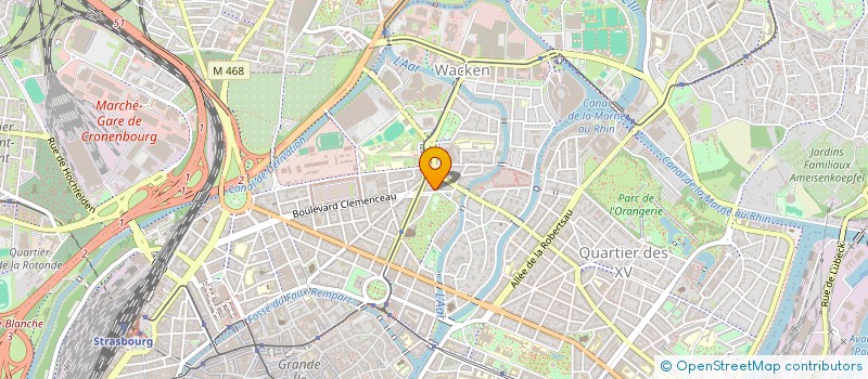 localisation de l'entreprise SYND COPR 3 BD GAMBETTA à STRASBOURG