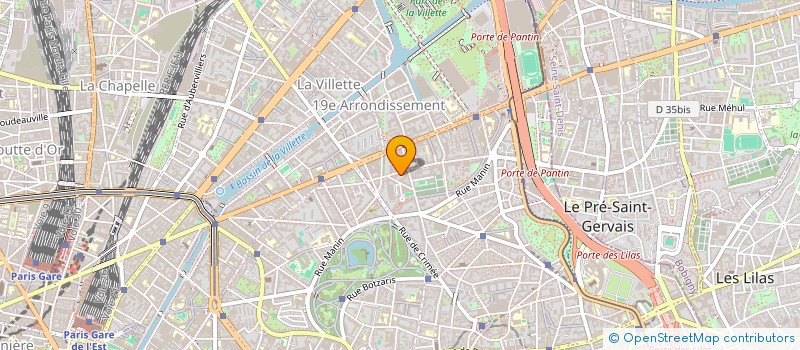 localisation de l'entreprise SYND.COPR. 3 IMPASSE BORDIER 93 AUBERVIL  PARIS