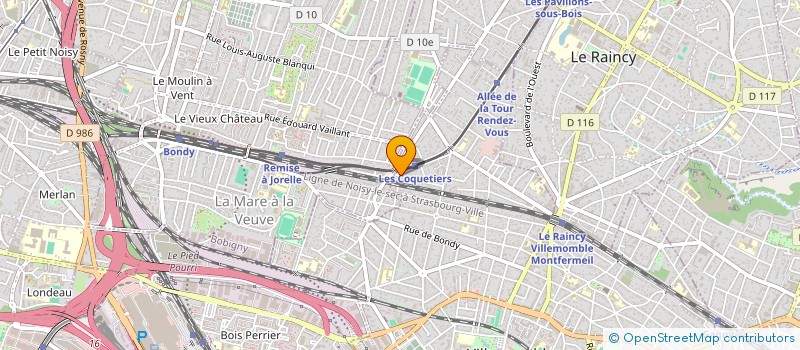 localisation de l'entreprise SYND.COPR. 3 IMPASSE OLIVIER    93 PAVIL  VILLEMOMBLE