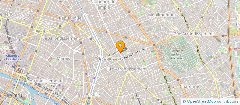 localisation de l'entreprise SYND.COPR. 3 PAS RAUCH 75011    PARIS RE  PARIS