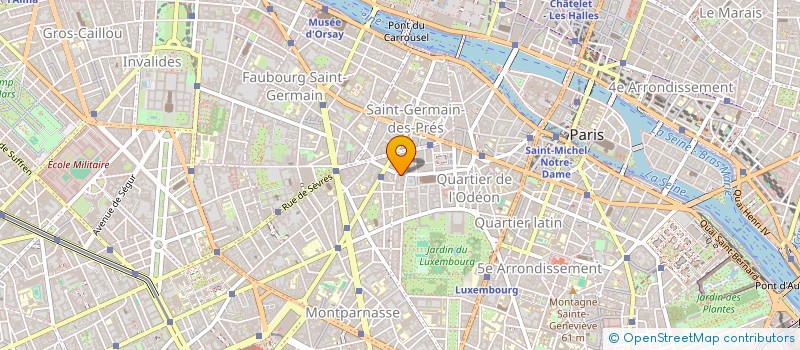 localisation de l'entreprise SYND.COPR. 3 R. DU VIEUX COLOMBIER PARIS  PARIS