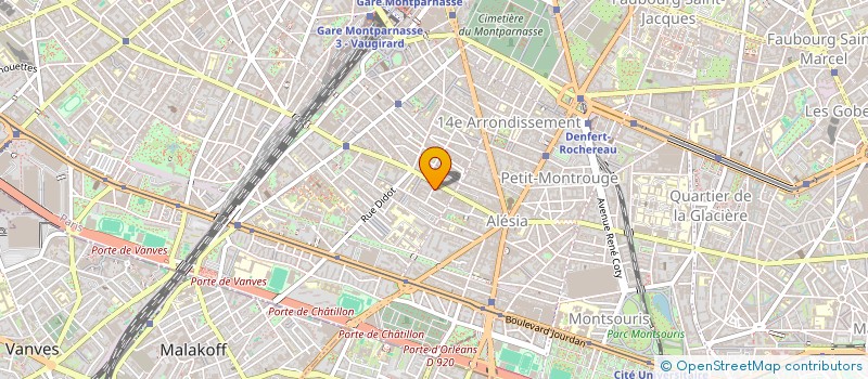 localisation de l'entreprise SYND COPR 3 R LECUIROT 75014  PARIS