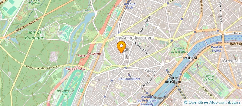 localisation de l'entreprise SYND.COPR. 3 RUE ALBERIC MAGNARD 75016 P  PARIS