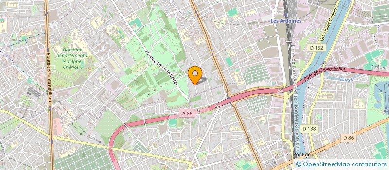 localisation de l'entreprise SYND COPR 3 RUE CARVES MONTROUGE92 à VITRY-SUR-SEINE