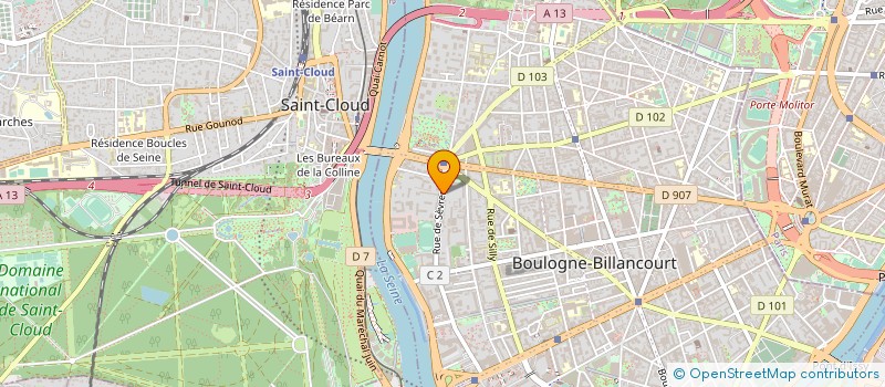 localisation de l'entreprise SYND.COPR. 3 RUE DE SEVRES 92 BOULOGNE à BOULOGNE-BILLANCOURT