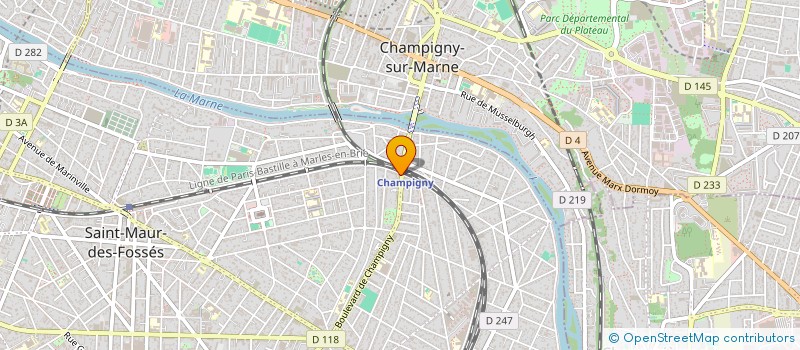 localisation de l'entreprise SYND.COPR. 3 RUE DENISE 94 LA   VARENNE à SAINT-MAUR-DES-FOSSES