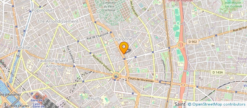 localisation de l'entreprise SYND.COPR. 3 RUE DU MOULIN DES  PRES 750  PARIS