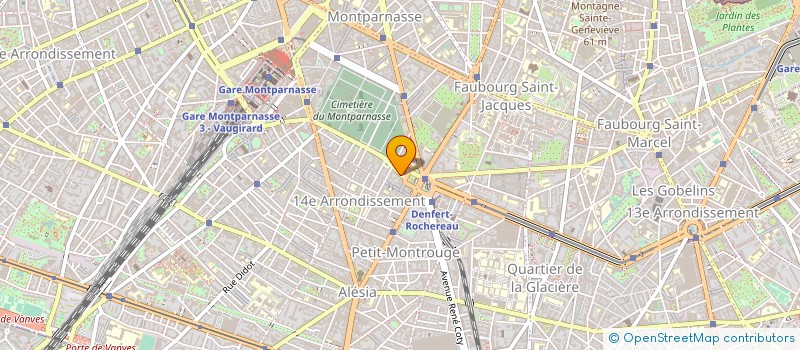 localisation de l'entreprise SYND.COPR. 3 RUE FROIDEVAUX     75014 PA  PARIS