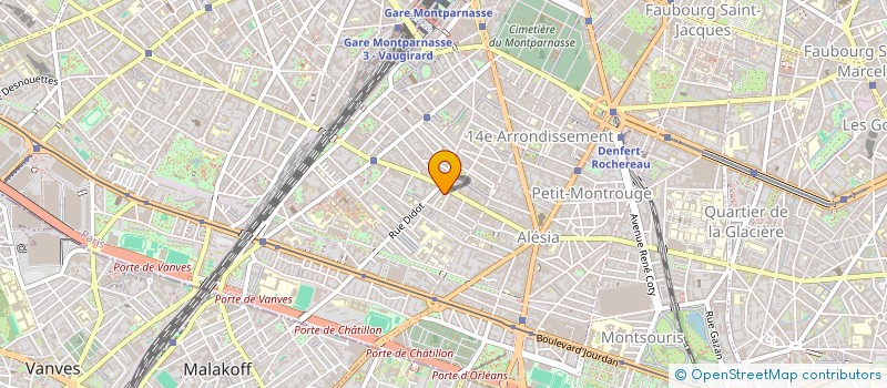 localisation de l'entreprise SYND.COPR. 3 RUE FURTADO-HEINE  75014 PA  PARIS