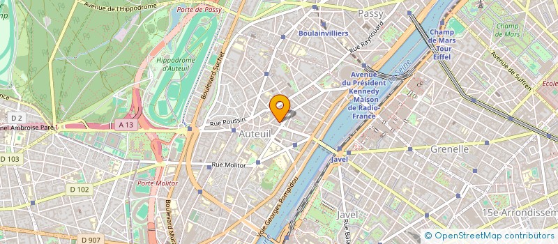 localisation de l'entreprise SYND COPR 3 RUE GEORGE SAND 75016  PARIS