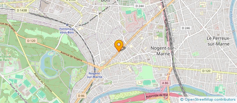 localisation de l'entreprise SYND.COPR. 3 RUE JULES FERRY 94  NOGENT  NOGENT-SUR-MARNE