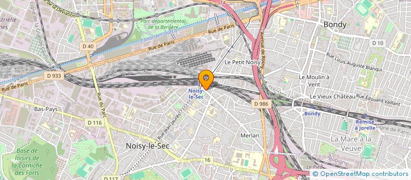 localisation de l'entreprise SYND.COPR. 3 RUE PIERRE BROSSO  LETTE NO à NOISY-LE-SEC