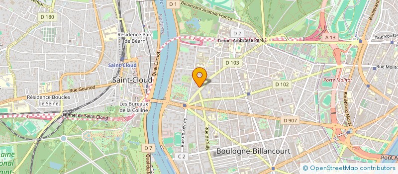 localisation de l'entreprise SYND.COPR. 3 RUE ST DENIS  BOULOGNE-BILLANCOURT