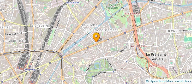 localisation de l'entreprise SYND.COPR. 30 32 R DE LORRAINE  75019 RE  PARIS