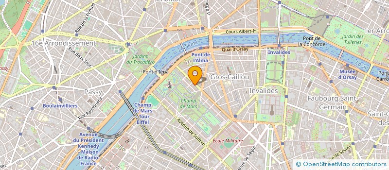 localisation de l'entreprise SYND.COPR. 30 AVE DE LA BOURDONNAIS 7500  PARIS