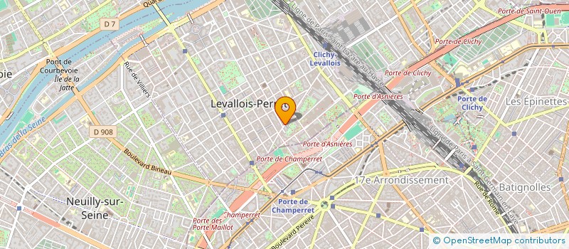 localisation de l'entreprise SYND.COPR. 30 RUE D ALSACE CLICHY 9 à LEVALLOIS-PERRET