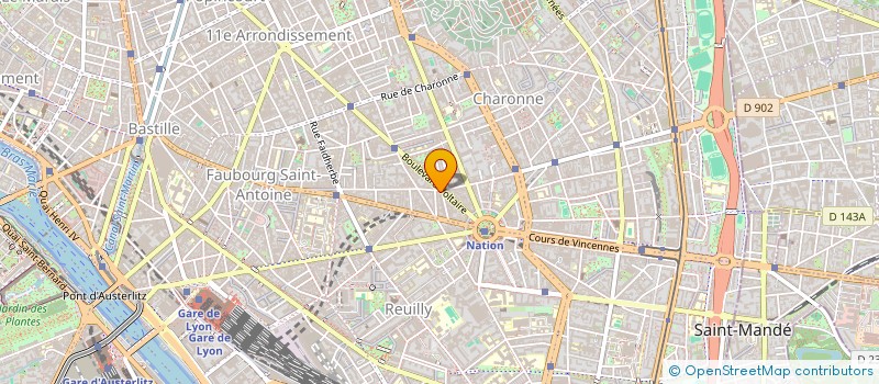 localisation de l'entreprise SYND.COPR. 30 RUE DE LA REUNION 75020 PA  PARIS