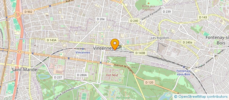 localisation de l'entreprise SYND COPR 31-33 AV GABRIEL PERI à VINCENNES