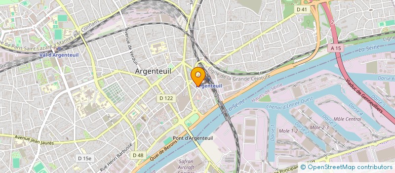 localisation de l'entreprise SYND.COPR. 31 33 RUE KARL MARX  95 ARGEN  ARGENTEUIL