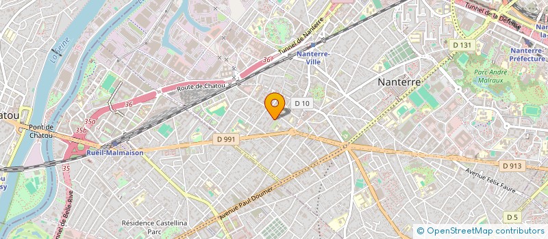 localisation de l'entreprise SYND COPR 31 B R THOMAS LEMAITRE  NANTERRE