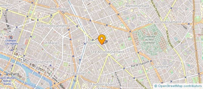 localisation de l'entreprise SYND COPR 31 R DU CHEMIN VERT 75111  PARIS
