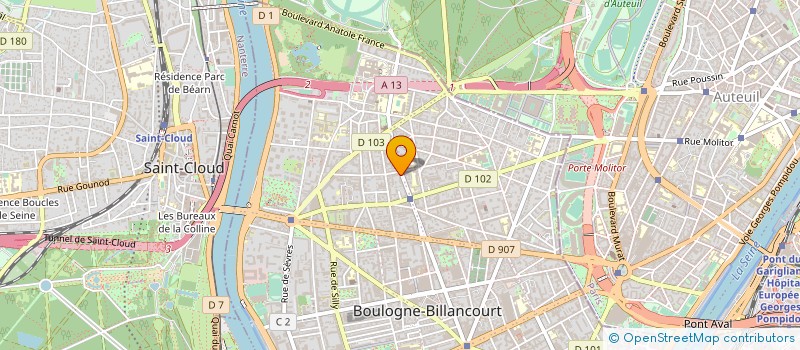 localisation de l'entreprise SYND.COPR. 31 RUE DU CLOS 75020 PARIS RE  BOULOGNE-BILLANCOURT