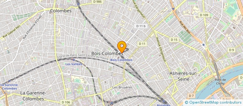 localisation de l'entreprise SYND.COPR. 31 RUE MERTENS -BOIS COLOMBES à BOIS-COLOMBES