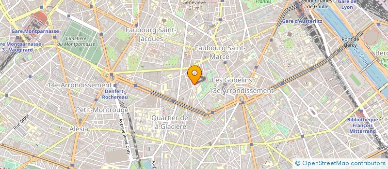 localisation de l'entreprise SYND.COPR. 32 - 34 RUE DES CINQ DIAMANTS  PARIS