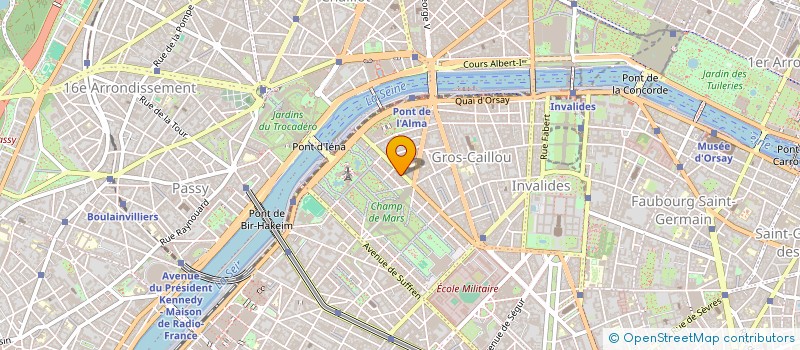 localisation de l'entreprise SYND.COPR. 32 AV DE LA BOURDONNAIS PARIS  PARIS