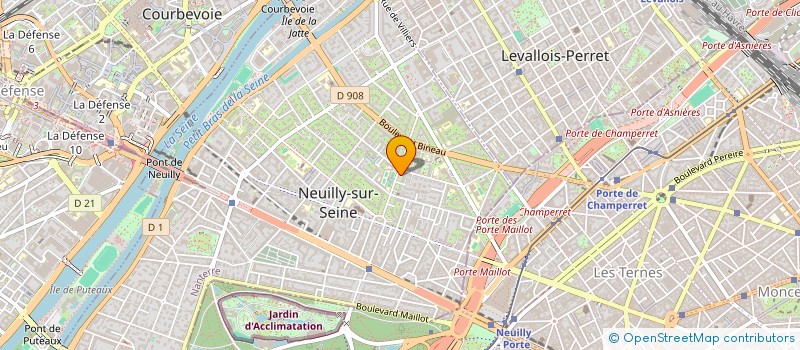 localisation de l'entreprise SYND.COPR. 32 BD D INKERMANN 92 NEUILLY à NEUILLY-SUR-SEINE