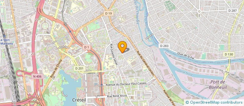 localisation de l'entreprise SYND.COPR. 32 BIS R DU GENERAL   LACHARR  CRETEIL