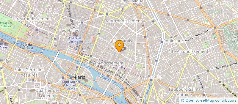 localisation de l'entreprise SYND.COPR. 32 RUE DES FRANCS BOURGEOIS 7  PARIS