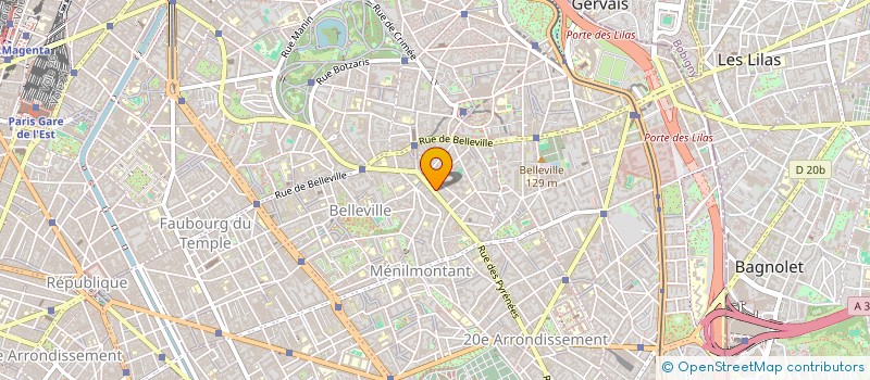 localisation de l'entreprise SYND COPR 320 RUE PYRENEES 75020 PARIS  PARIS