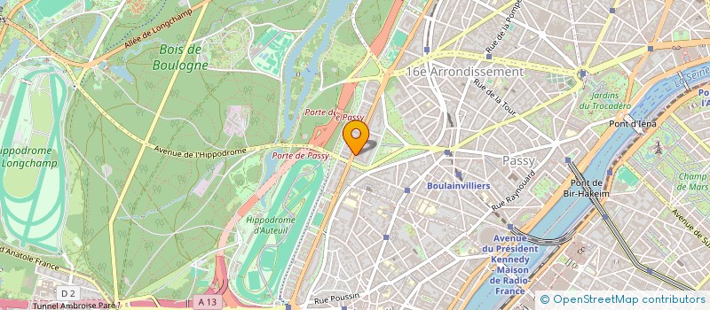 localisation de l'entreprise SYND.COPR. 33 33 BIS BD SUCHET  75016 PA  PARIS