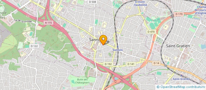localisation de l'entreprise SYND COPR 33 35 BD CHARLES DE GAULLE  SANNOIS