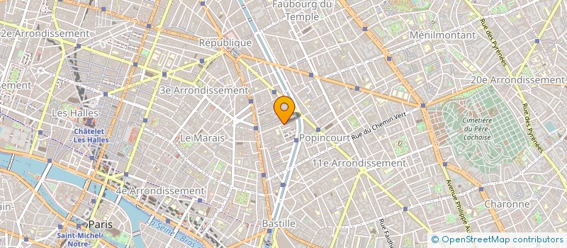 localisation de l'entreprise SYND COPR 33-35 R ST SEBASTIEN 75111  PARIS