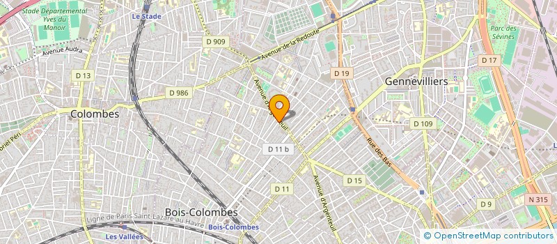 localisation de l'entreprise SYND.COPR. 33 35 RUE CHARCOT    92 BOIS à BOIS-COLOMBES