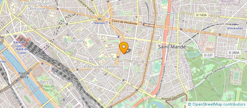 localisation de l'entreprise SYND COPR 33 RUE VICTOR CHEVREUIL  PARIS