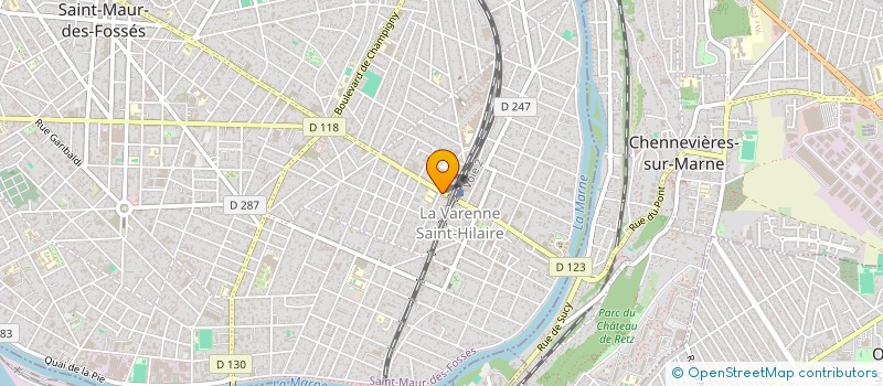 localisation de l'entreprise SYND.COPR. 34 34B AVE DU BAC à SAINT-MAUR-DES-FOSSES