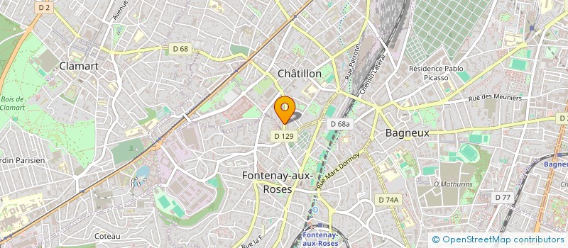 localisation de l'entreprise SYND.COPR. 34-36B RUE DES PIERRELAIS -CH à CHATILLON