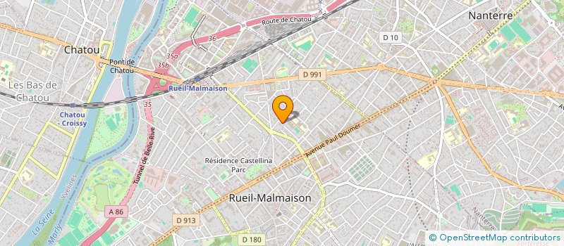 localisation de l'entreprise SYND COPR 34 38 RUE DE LA LIBERATION 92 à RUEIL-MALMAISON